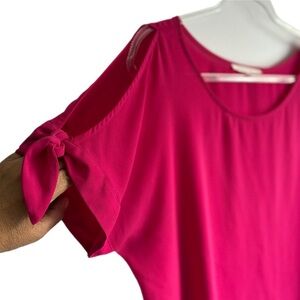 Violet & Claire Vibrant Pink Blouse